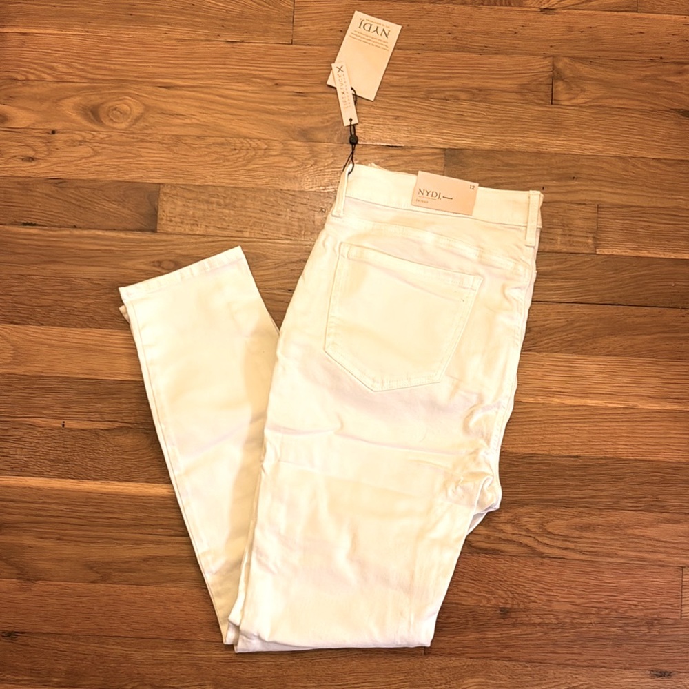 NYDJ “Ami Skinny” Women's White Jeans Size 12 NWOT